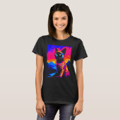 T-shirt Siamese Cat Pop Art (Devant entier)
