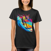 T-shirt Siamese Cat Surf (Devant)