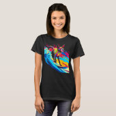 T-shirt Siamese Cat Surf (Devant entier)