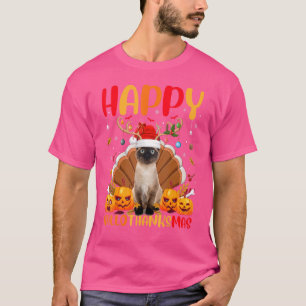 T-shirt Siamese Chat Animal Happy Siamese Chat Hellomerci