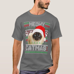 T-shirt Siamese Chat Dessiner Drôle Digne Cadeau