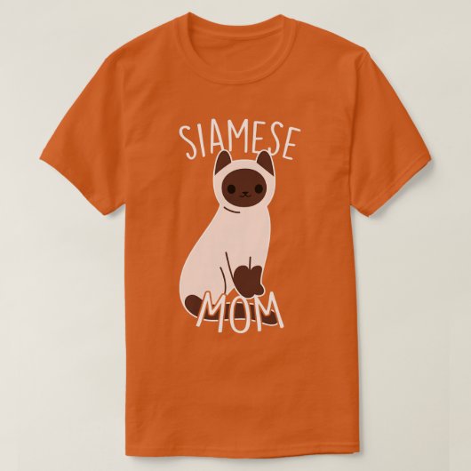 T-shirt Siamese Chat Maman (Design devant)