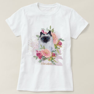 T-shirt Siamese Chat Maman Pet Lover Bonne Fête des mères