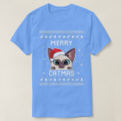 T-shirt Siamese Chat propriétaire laide pull de Noël pour  (Design devant)