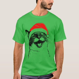 T-shirt Siamese Christmas Cat