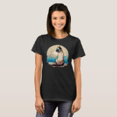 T-shirt Siamese Pointe de phoque siamese postures de yoga (Devant entier)