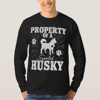 T-shirt Siberian Husky pour Maman Papa, propriété Chien