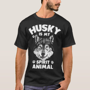 T-shirt Sibérie Husky Chien Husky Husky Est Mon Esprit Ani
