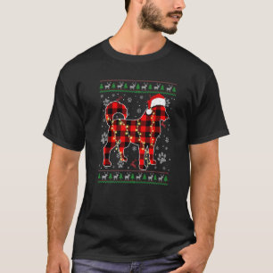 T-shirt Sibérie Husky Chien Xmas Santa Hat Vilain Noël S