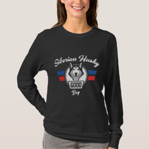 T-shirt Sibérie Husky Dog Entraînement Bon Garçon K 9