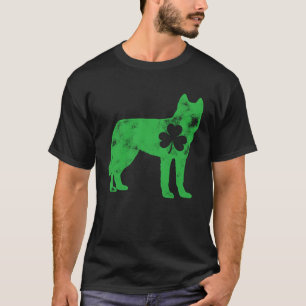 T-shirt Sibérie Husky St Patrick's Day Boys Girls Shamroc