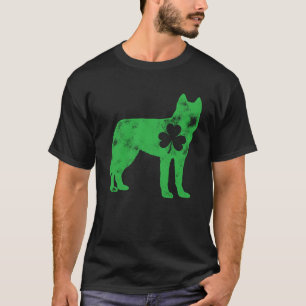 T-shirt Sibérie Husky St Patrick's Day Boys Girls Shamroc