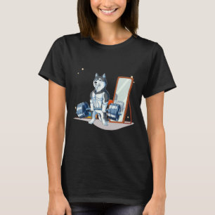 T-shirt Sibérie Husky Weighlifting Funny Deadlifts Hommes