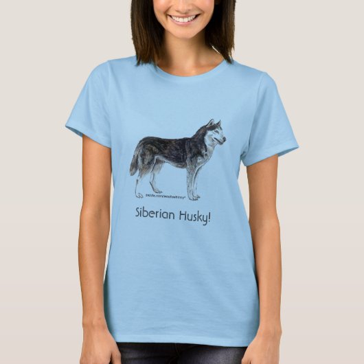 T-shirt Sibérien Husky ! (Devant)
