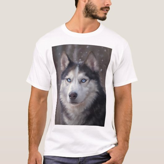 T-shirt Sibérien Husky (Devant)