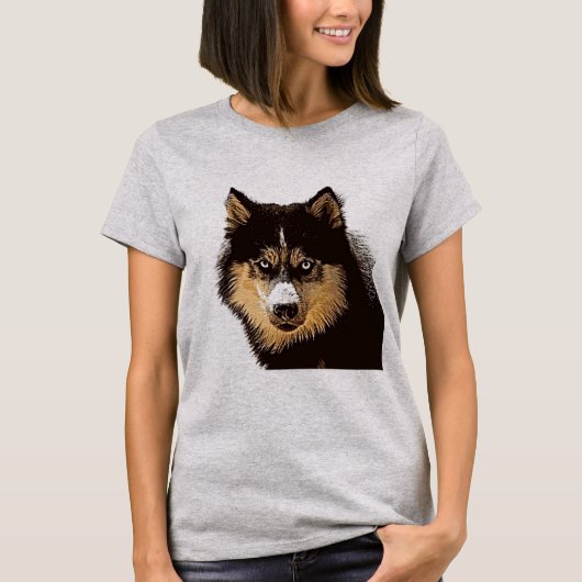 T-shirt Sibérien Husky (Devant)
