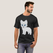 T-shirt Sibérien Husky Blanc (Devant entier)