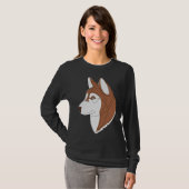 T-shirt Sibérien Husky Brown (Devant entier)