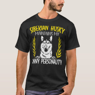 T-shirt Sibérien Husky Conserve Mon Chien De Personnalité