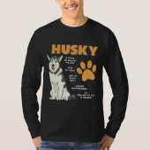 T-shirt Sibérien Husky règles Chien Huskies Funny Husk (Devant)