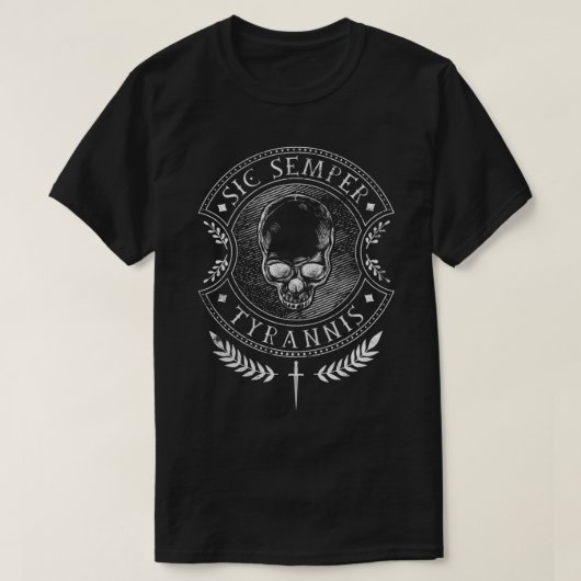 T-shirt Sic Semper Tyrannis Premium (Design devant)