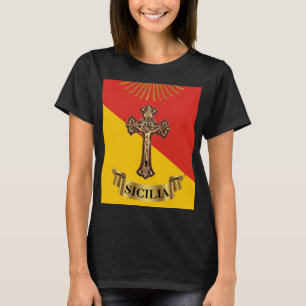 T-Shirt Sicile / Crucifix Sicilien