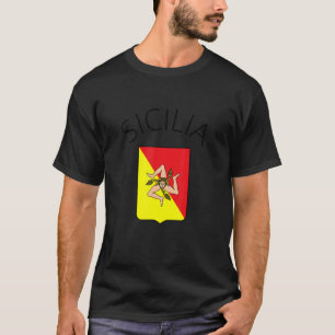 T-shirt Sicile Drapeau Sicile Palerme Italie 19