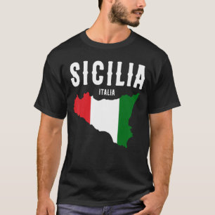 T-shirt Sicile Drapeau Sicile Palerme Italie 19