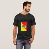 T-shirt Sicile Drapeau Sicile Palerme Italie 4 (Devant entier)