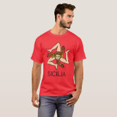T-shirt Sicilia - chemise sicilienne de Triskelion (Devant entier)