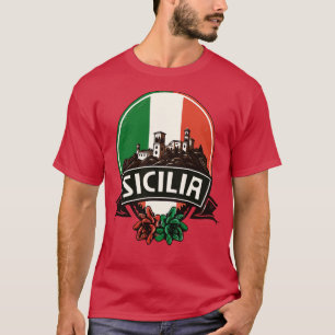 T-shirt Sicilia Retro Italie Design