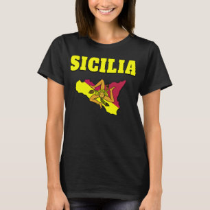 T-shirt Sicilia Sicile Trinacria Design
