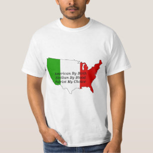 T-shirt Sicilian American Italian USA Map 