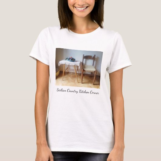 T-shirt Sicilian Country Kitchen Corner Tee Shirt (Devant)