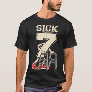 T-shirt Sick Seven Mème 67 Drôle Sick 7 Sept Avec Un Chrom