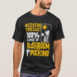 T-shirt Sicker De Champignons 100 Chance De Cuisson De Cha