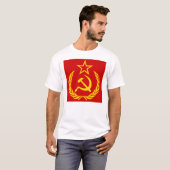 T-shirt Sickle And Hammer, USSR, CCCP, Communism (Devant entier)