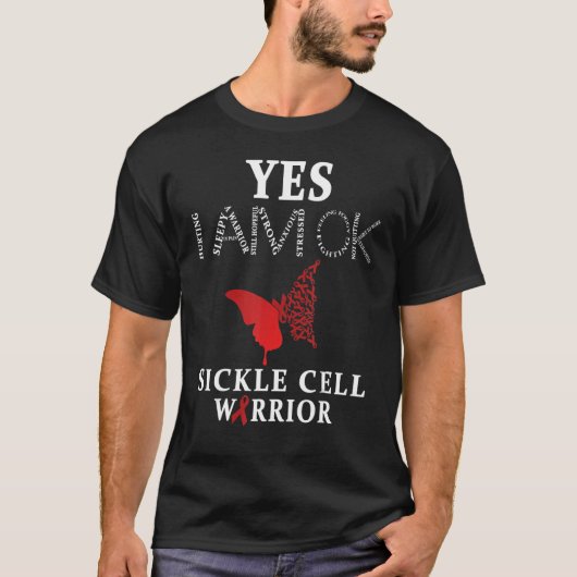 T-shirt Sickle Cell Warrior Sickle Cell Awareness (Devant)