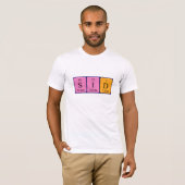 T-shirt Sid nom de table périodique chemise (Devant entier)