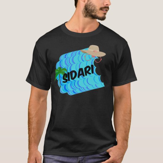 T-shirt sidari plage carolina noël (Devant)