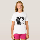 T-shirt Side-by-Side Pugs at Rest (Devant entier)