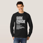 T-shirt Side Chick Definition For Food  Wife Girlfriend (Devant entier)