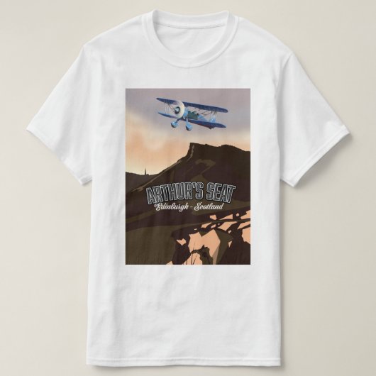 T-shirt Siège d'Arthur Édimbourg Écosse (Design devant)