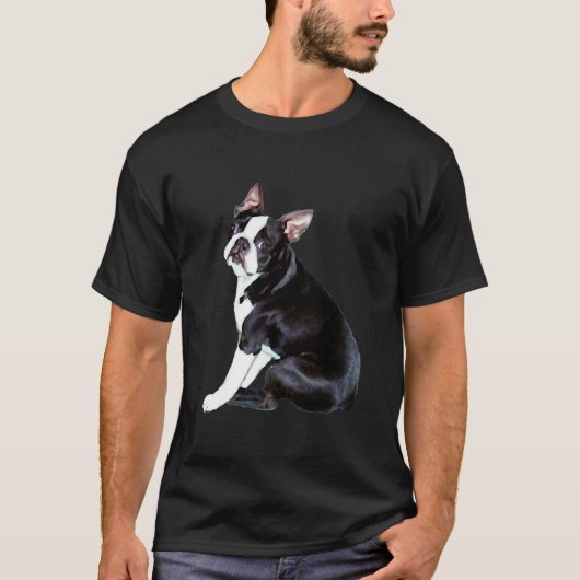 T-shirt Siège latéral Boston Terrier (Devant)