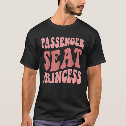 T-shirt Siège passager Princesse Super Amusante Fille T (Devant)
