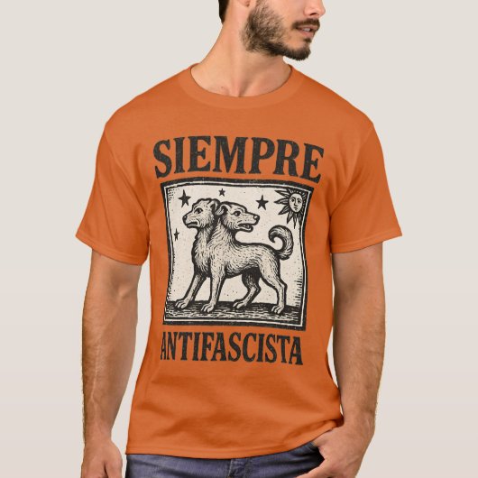 T-SHIRT SIEMPRE ANTIFASCISTA (Devant)