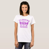 T-shirt Sien dire pourpre de sport de chemise de danse (Devant entier)