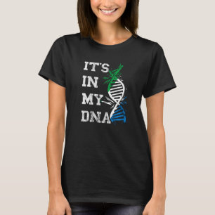 T-shirt Sierra Leone C'est dans mon Adn Siera Leonean Root