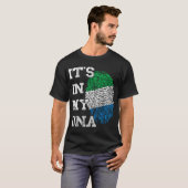 T-shirt Sierra Leone C'est dans mon ADN Siera Leonean Thum (Devant entier)