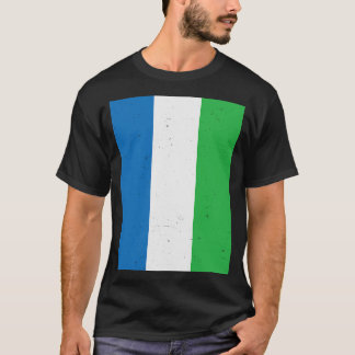 T-shirt Sierra Leone Drapeau Sierra Leone Voyage en Sierra